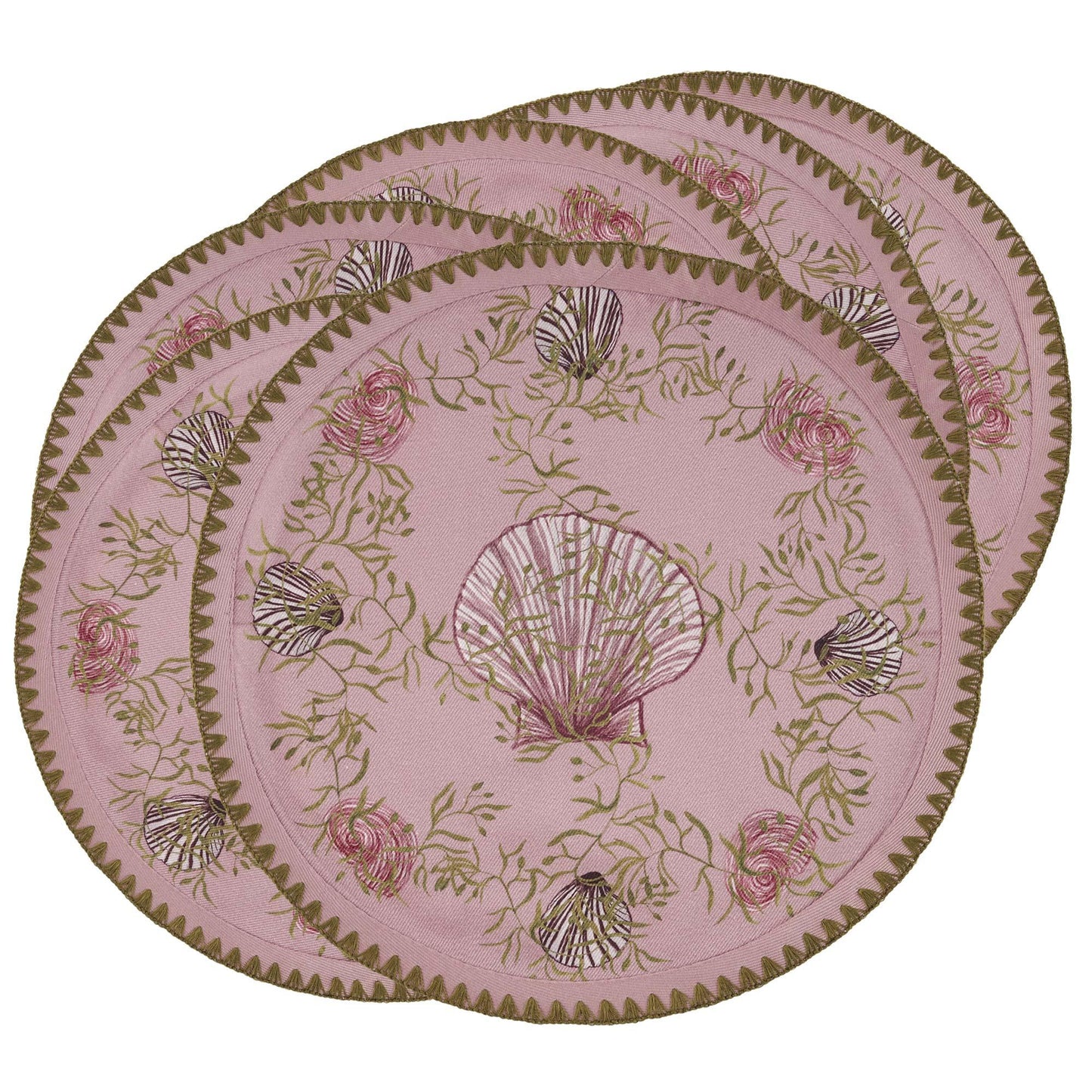 6 Round Placemats Mussels from Brussels - Sophie Williamson Design