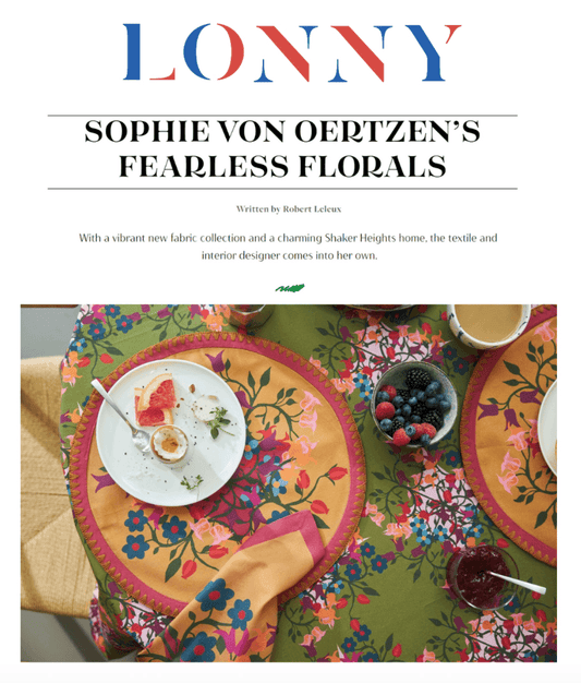 Feature on Sophie in LONNY magazine - Sophie Williamson Design