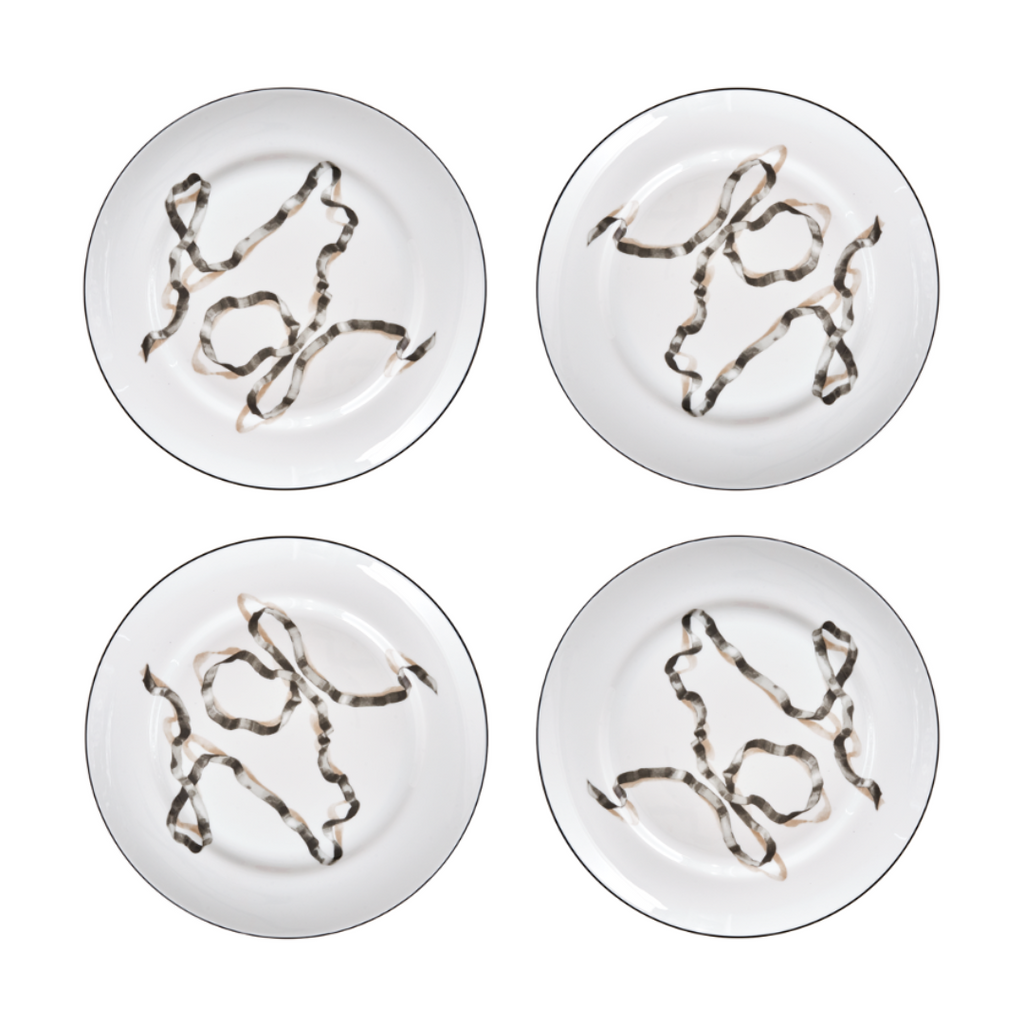 Ribbon Dessert Plates