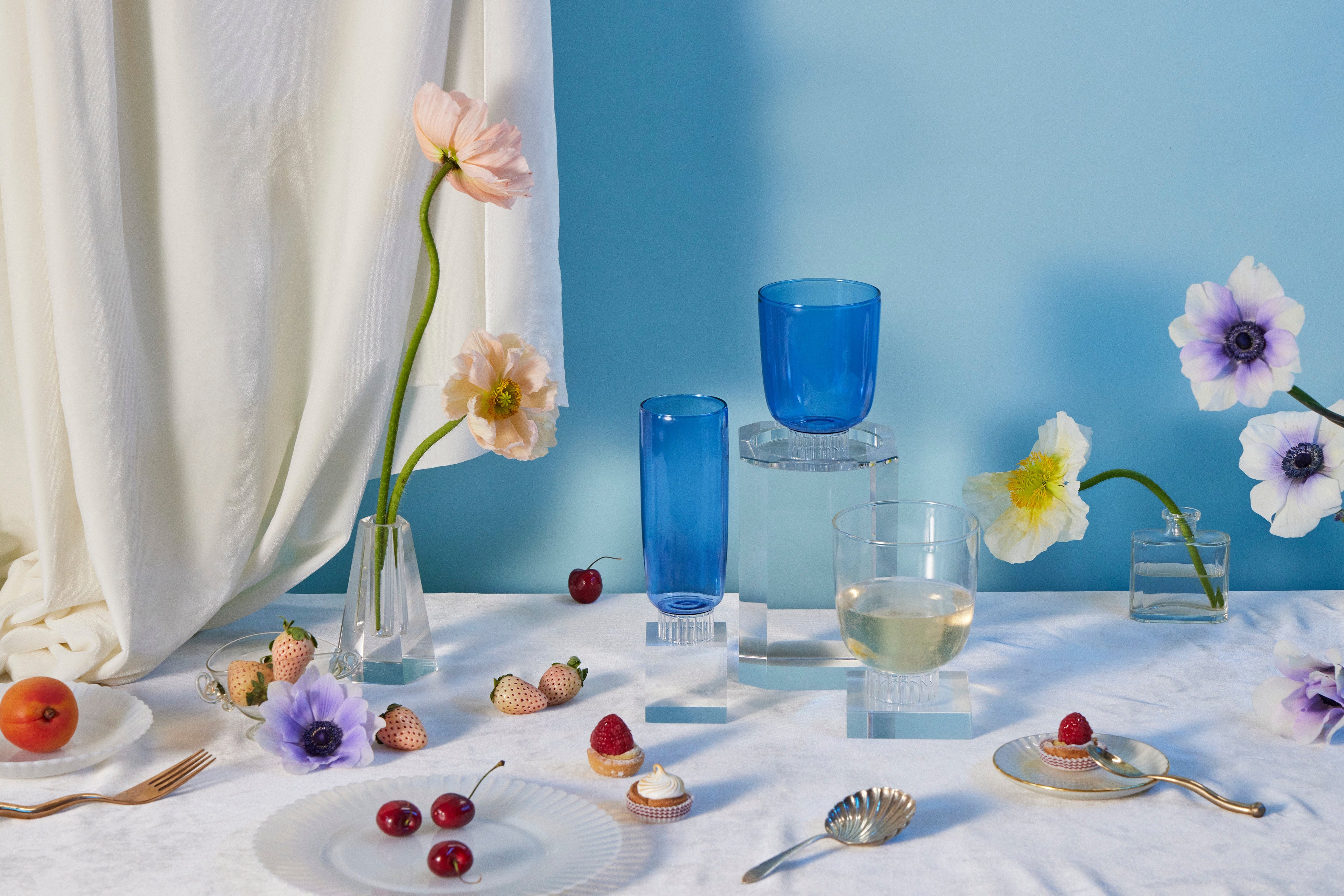 Romantic Stemless Wine Glasses