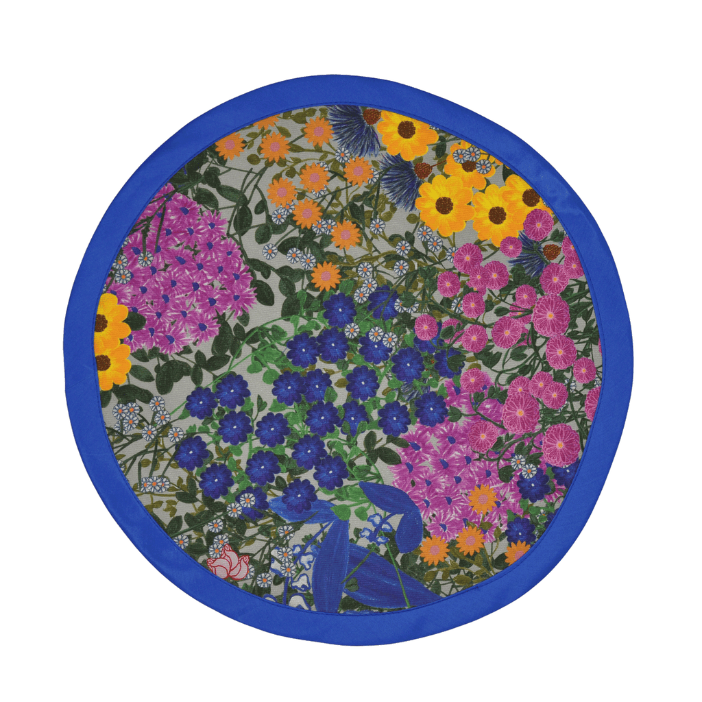 Prussian Blue Wild Flower Floral Placemats Pré Fleuri