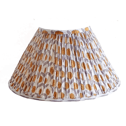 Pleated Lampshade in Stephanie Print - Sophie Williamson Design