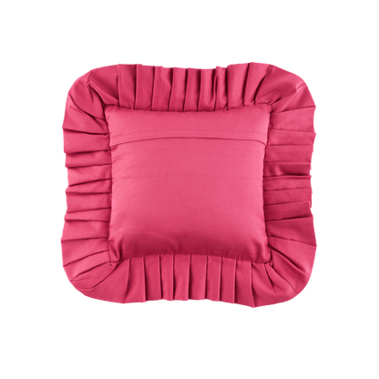 Ruffled Pillow Cover Blumen Orange - Sophie Williamson Design