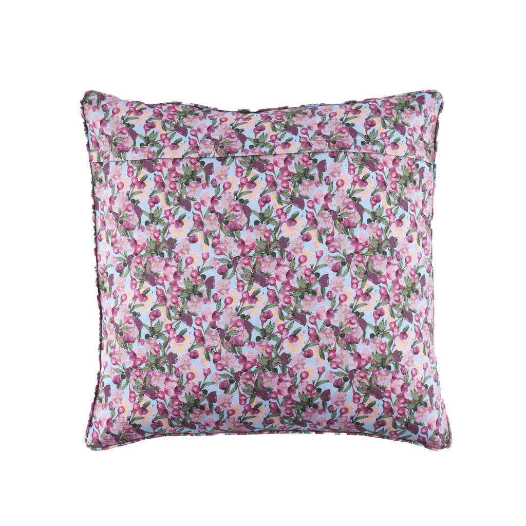 Square Pillow Cover Romance is Dead Blue - Sophie Williamson Design