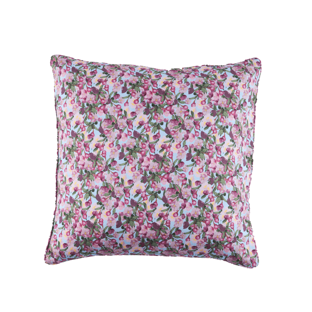 Square Pillow Cover Romance is Dead Blue - Sophie Williamson Design