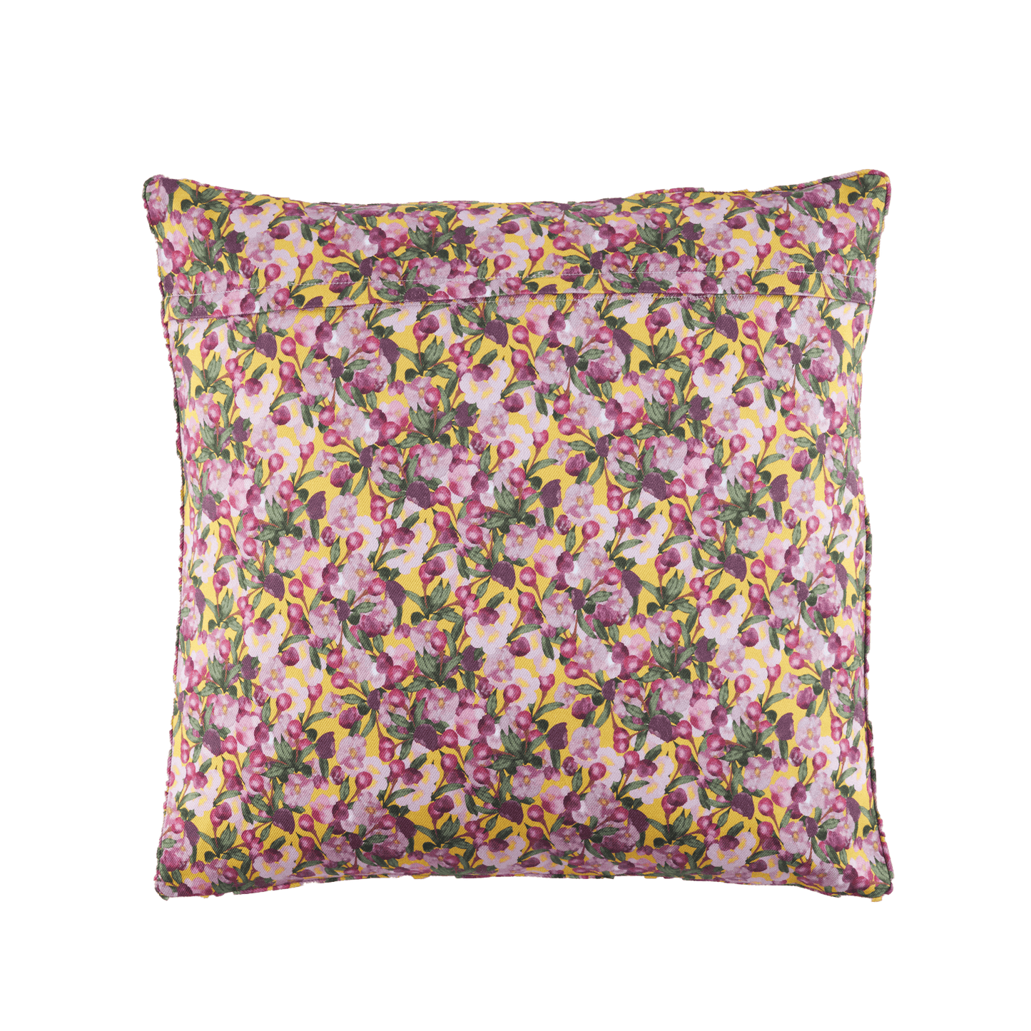 Square Pillow Cover Romance is Dead Yellow - Sophie Williamson Design