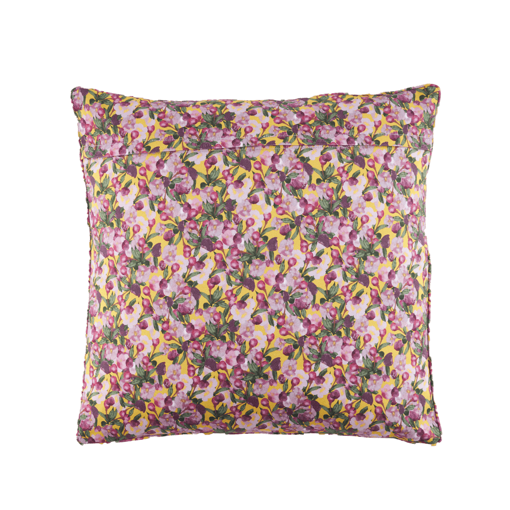 Square Pillow Cover Romance is Dead Yellow - Sophie Williamson Design