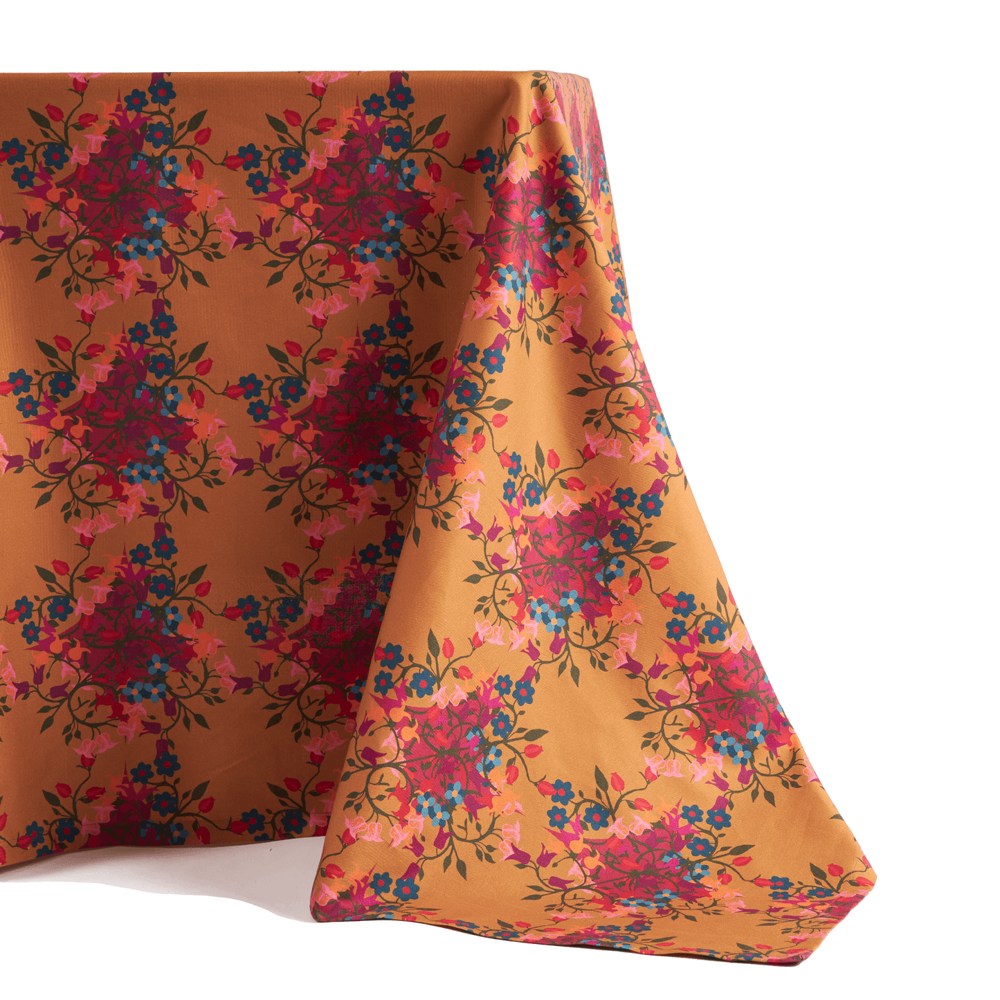 Tablecloth Blumen Orange
