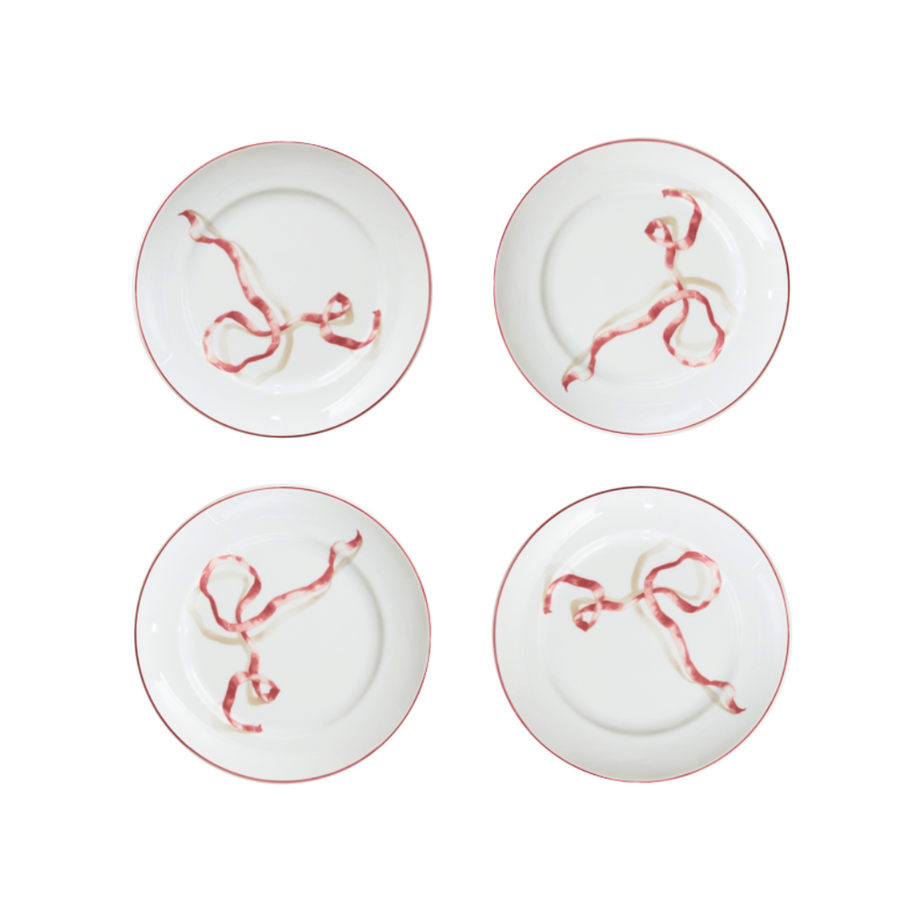 Ribbon Dessert Plates