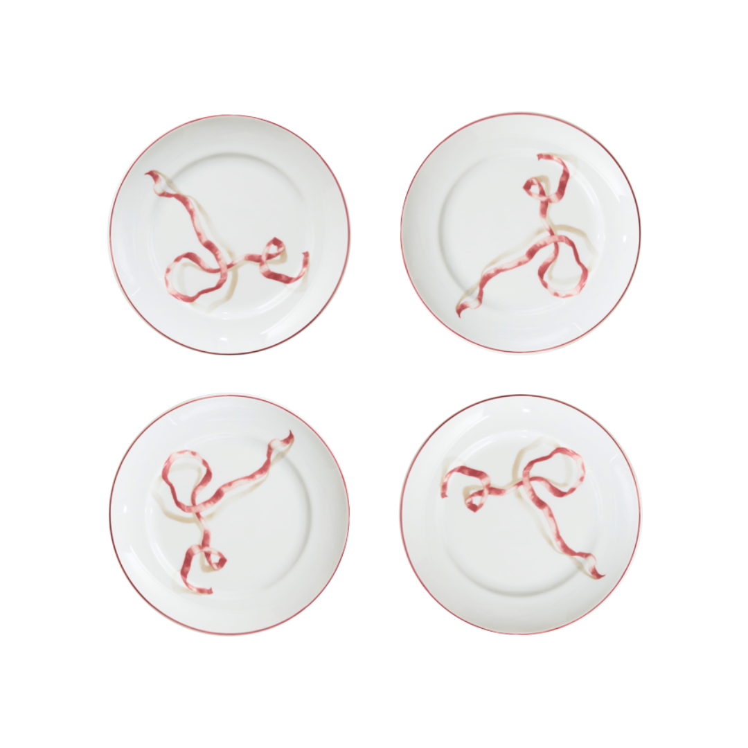 Ribbon Dessert Plates