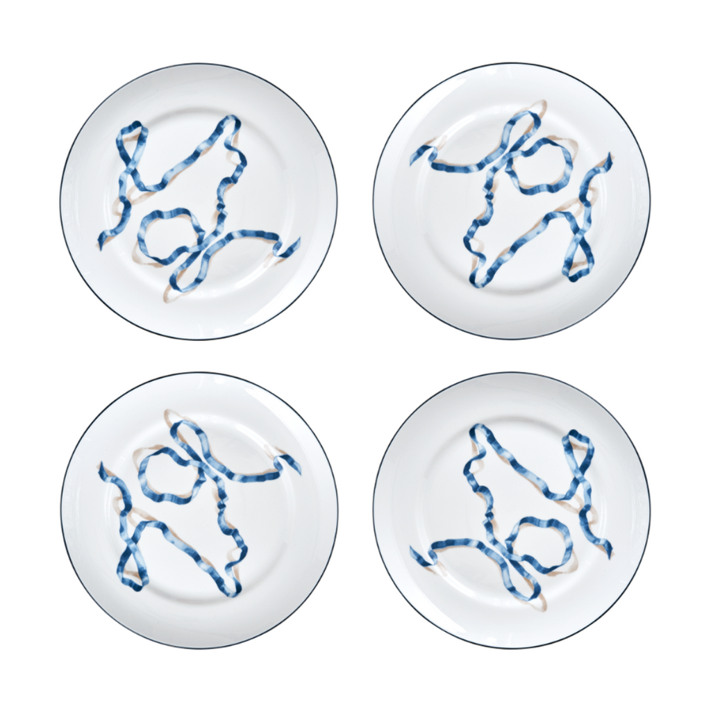 Ribbon Dessert Plates