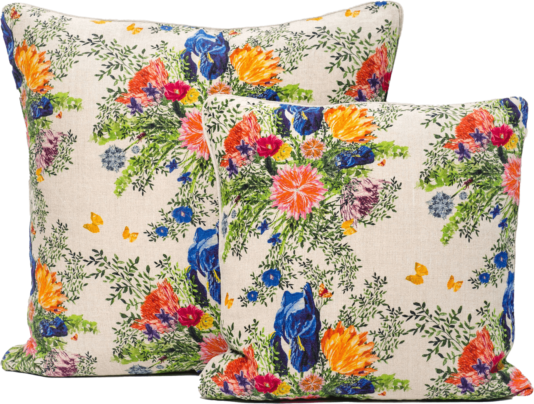 Organic Linen Pillow Cover in Dramatic Iris - Sophie Williamson Design