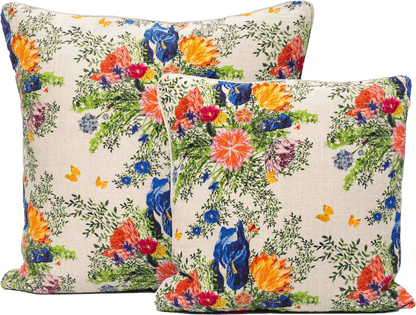 Organic Linen Pillow Cover in Dramatic Iris - Sophie Williamson Design