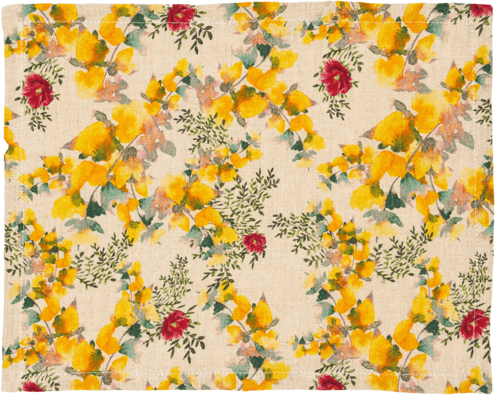 6 Organic Linen Placemats in Saint Valentine - Sophie Williamson Design