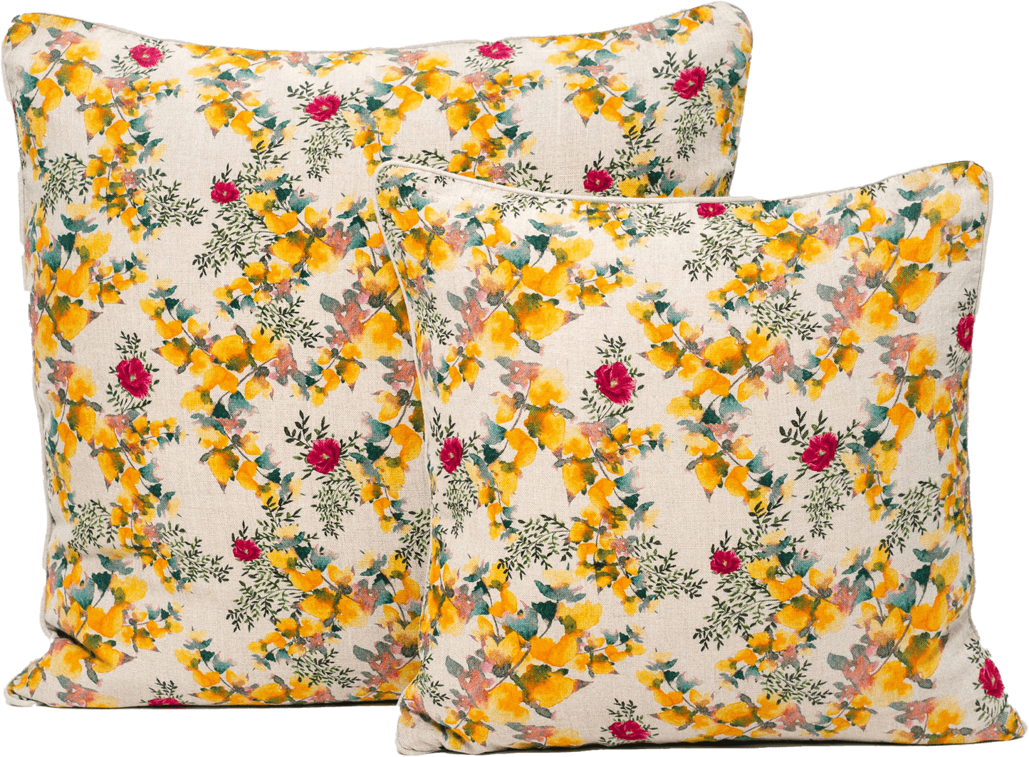 Organic Linen Pillow Cover in Saint Valentine